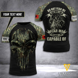 Customized Albania Soldier 3D Printed Combat Shirt EZA1906