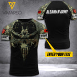Customized Albania Soldier 3D Printed Combat Shirt EZA170621