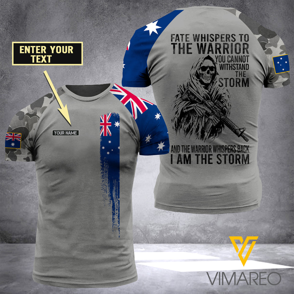Customized Australian Navy Storm 3D Printed Combat Shirt EZA1504