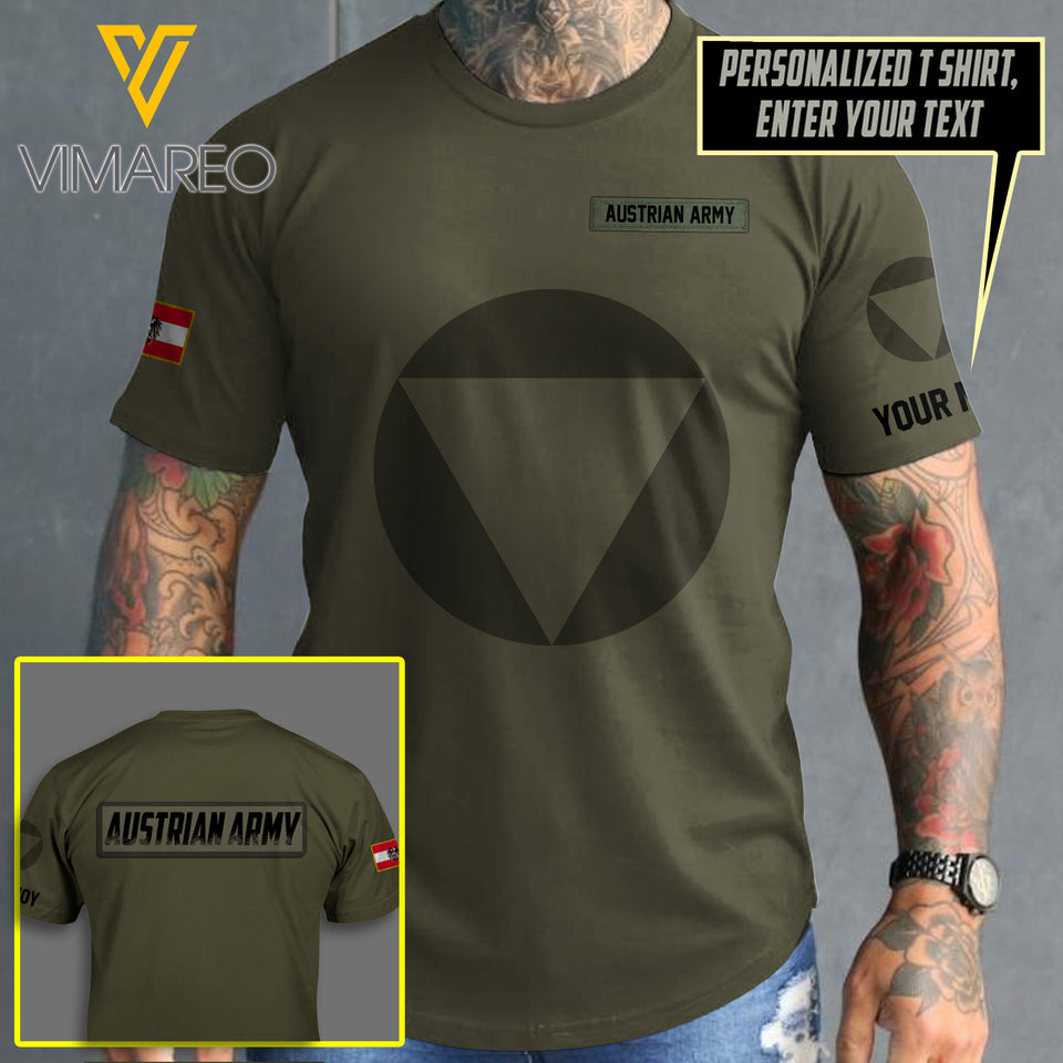 austria  army CUSTOMIZE T SHIRT 3D PRINTED 782