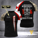 Customized Canadian soldier 3D Printed Shirt EZA0307