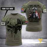 Customized Croatia Soldier Hunt The Evil 3D Printed Shirt EZA310521