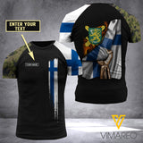 Customized Finland 3D Printed Combat Shirt EZA1607