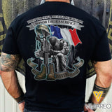 FRENCH VETERAN T SHIRT 3D PRINTED 1305NGBA