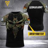 Customized German Soldier 3D Printed Combat Shirt EZA170621