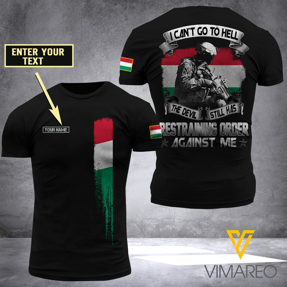 Customized Hungary Soldier 3D Printed Combat Shirt EZA240621