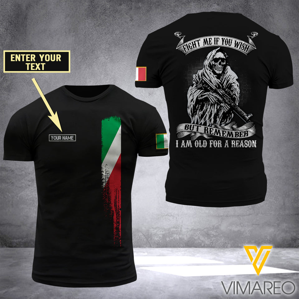 Customized Italian Soldier 3D Printed Combat Shirt EZA290621