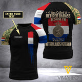 Customized Netherlands Soldier 3D Printed Combat Shirt EZA1307