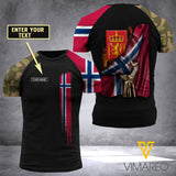 Customized Norway Soldier 3D Printed Shirt EZA1507