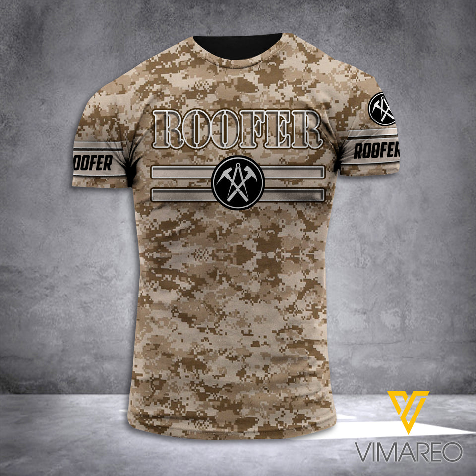 roofer  CAMO T SHIRT 3D PRINTED TMTL patriot
