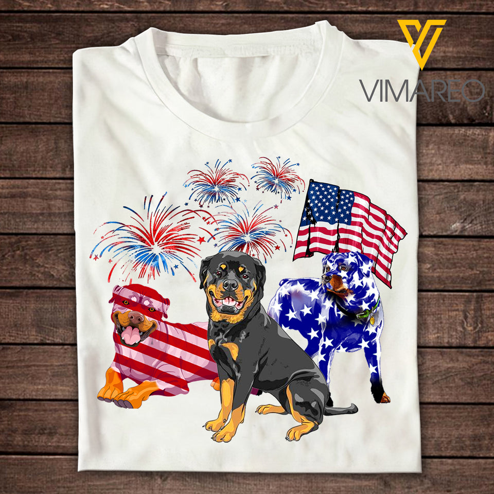 Rottweiler Dog Tshirt Printed MAY-MA24