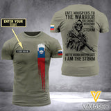 Customized Slovenia Soldier 3D Printed Storm Shirt EZA134