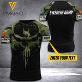 Customized Swedish Soldier 3D Printed Combat Shirt EZA170621