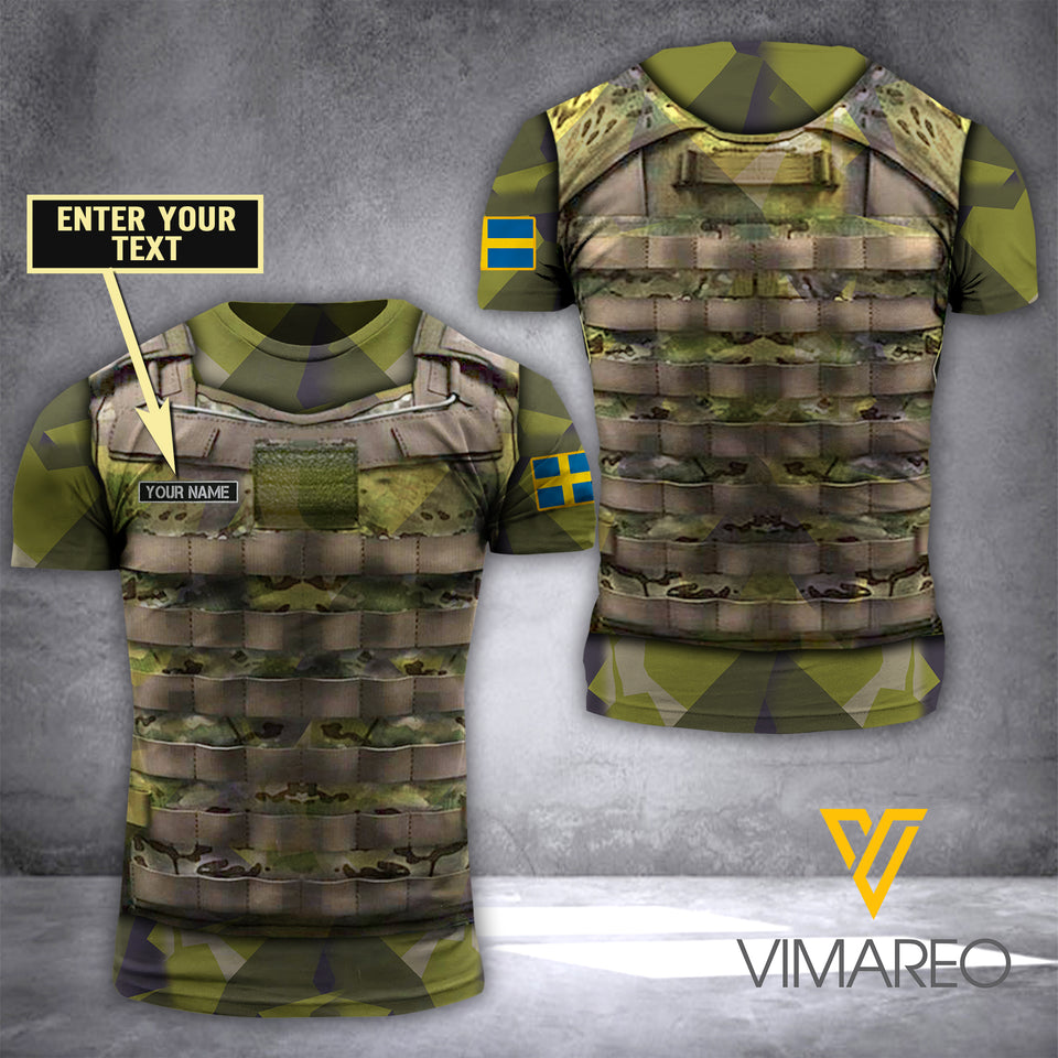 swedish ARMOR CAMO CUSTOMIZE T SHIRT 3D PRINTED TMTL