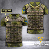 swedish ARMOR CAMO CUSTOMIZE T SHIRT 3D PRINTED TMTL