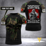 Customized Swiss warrior 3D Printed Combat Shirt EZA090621