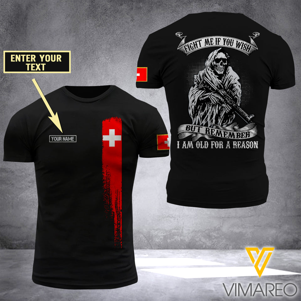 Customized Swiss Soldier 3D Printed Combat Shirt EZA290621
