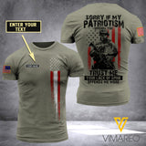 Customized USA Army 3D Printed TShirt 0804NGBA