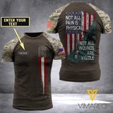 US Flag Customized 3D PRINTED SHIRT PTR