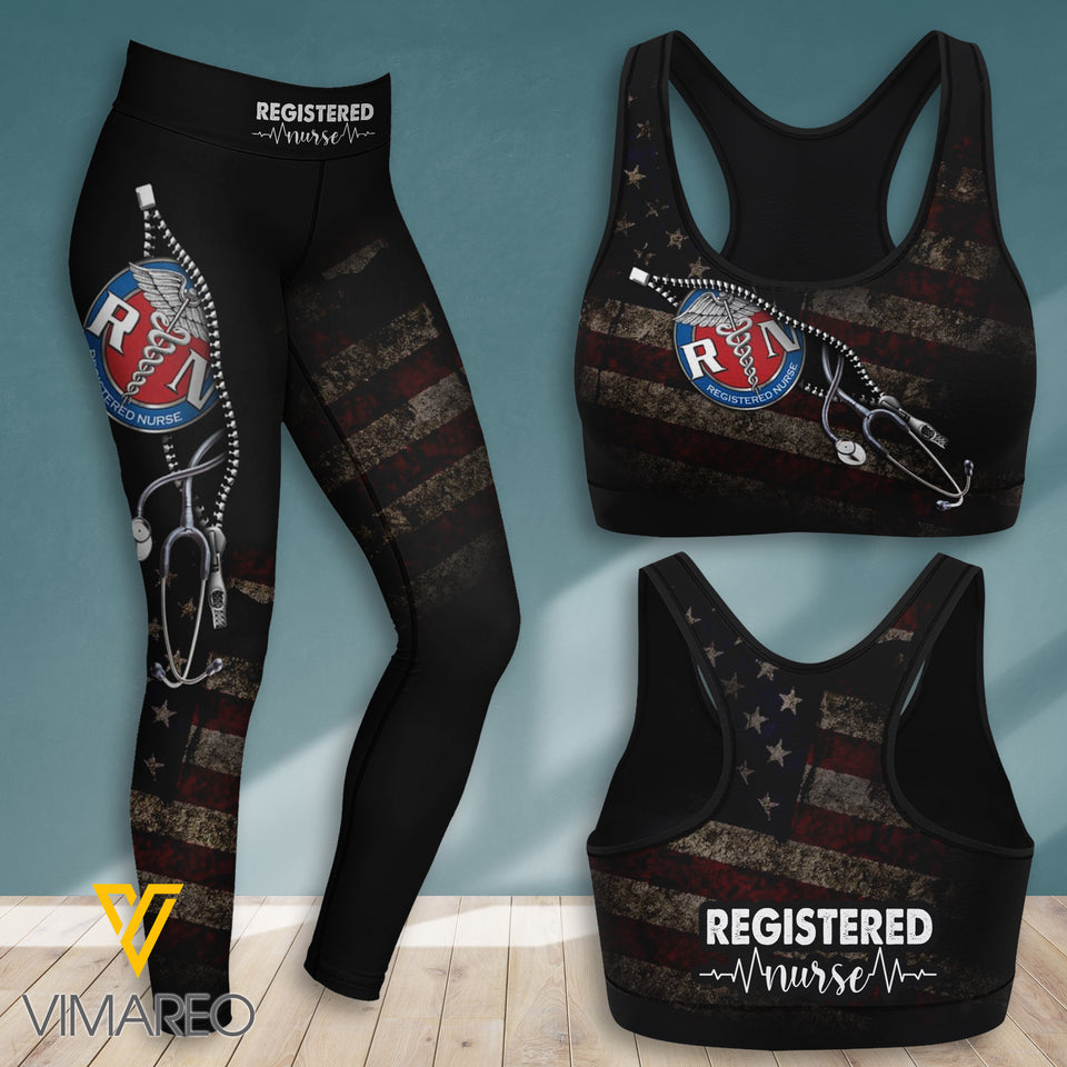REGISTERED NURSE SPORT BRA/LEGGING
