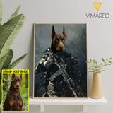 SOLIDER PERSONIZED DOG BREED CANVAS TNDT0607