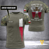 POLAND ARMY T SHIRT 3D PRINTED