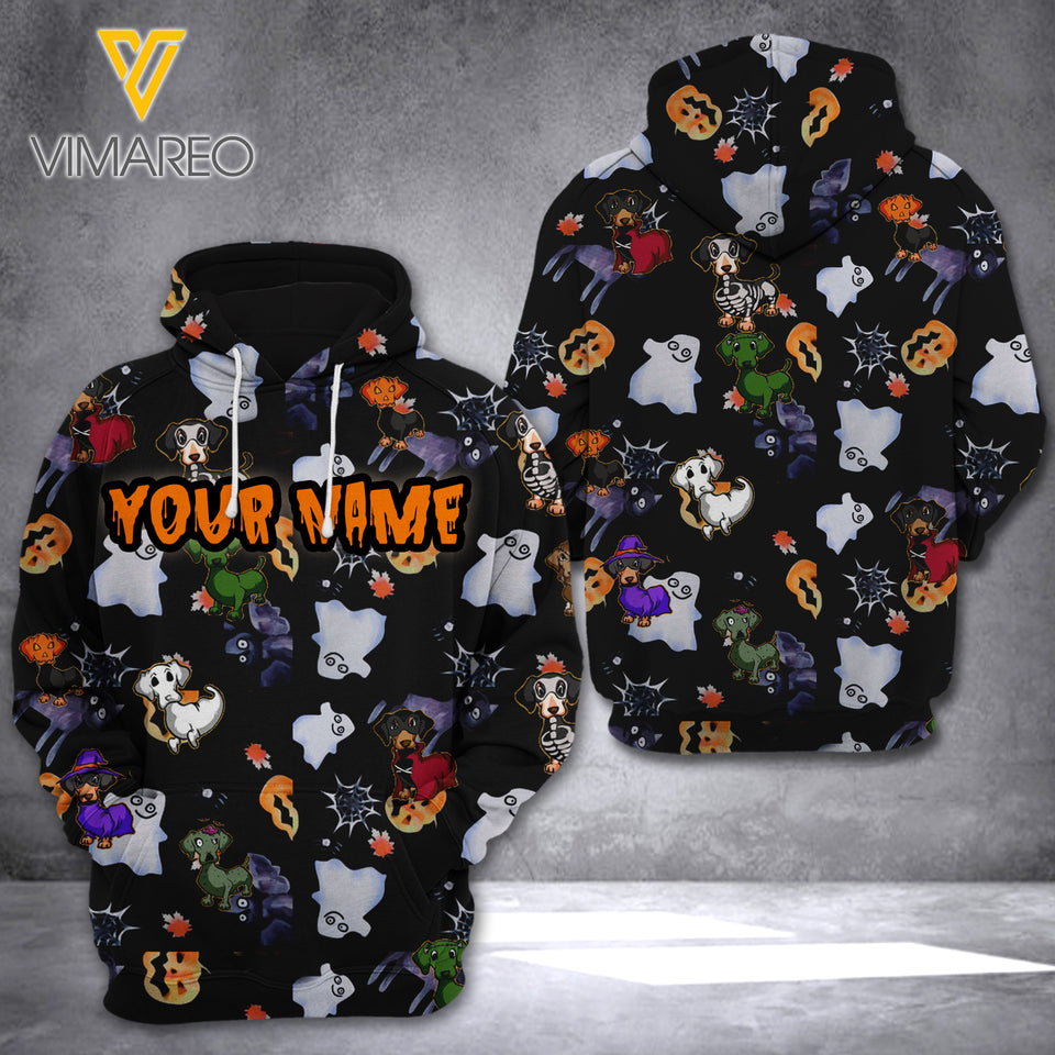 DACHSHUND HALLOWEEN HOODIE 3D PRINTED TNTQ1208