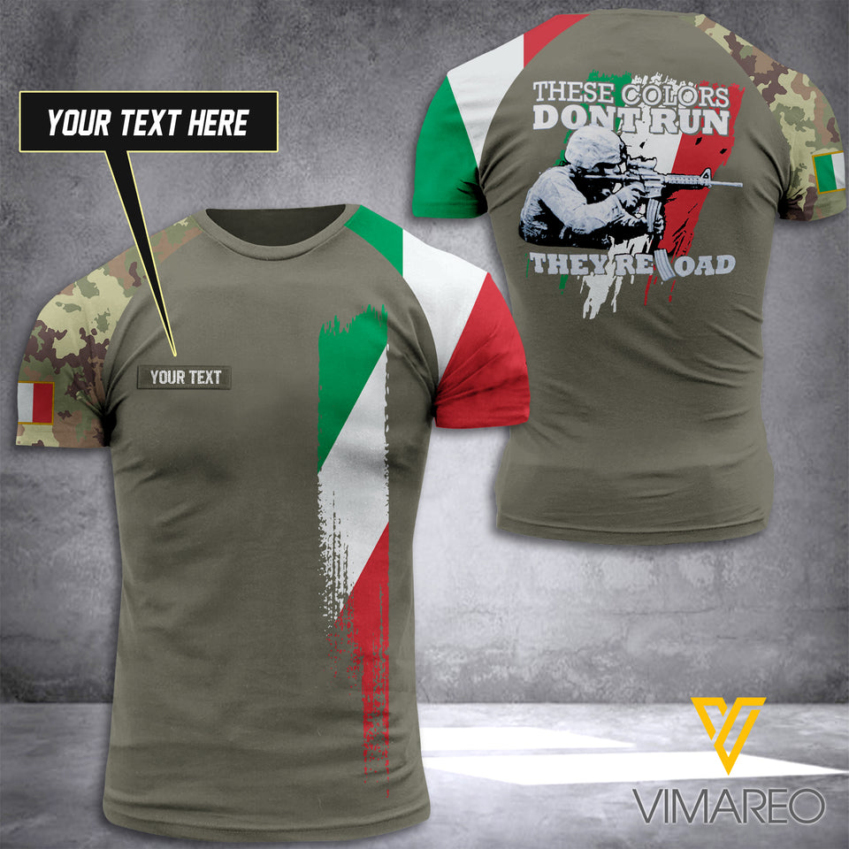 CUSTOMIZED THESE COLORS RELOAD ITALIAN ARMY T SHIRT 3D PRINTED
