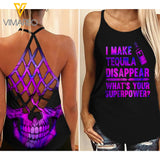 TEQUILA DISAPPEAR CRISS-CROSS TANK TOP
