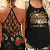 HAVE A SMALL LABRADOR DOG CRISS-CROSS TANK TOP