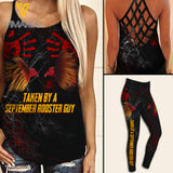 TAKEN BY SEPTEMBER ROOSTER GUY CRISS-CROSS TANK TOP/LEGGING