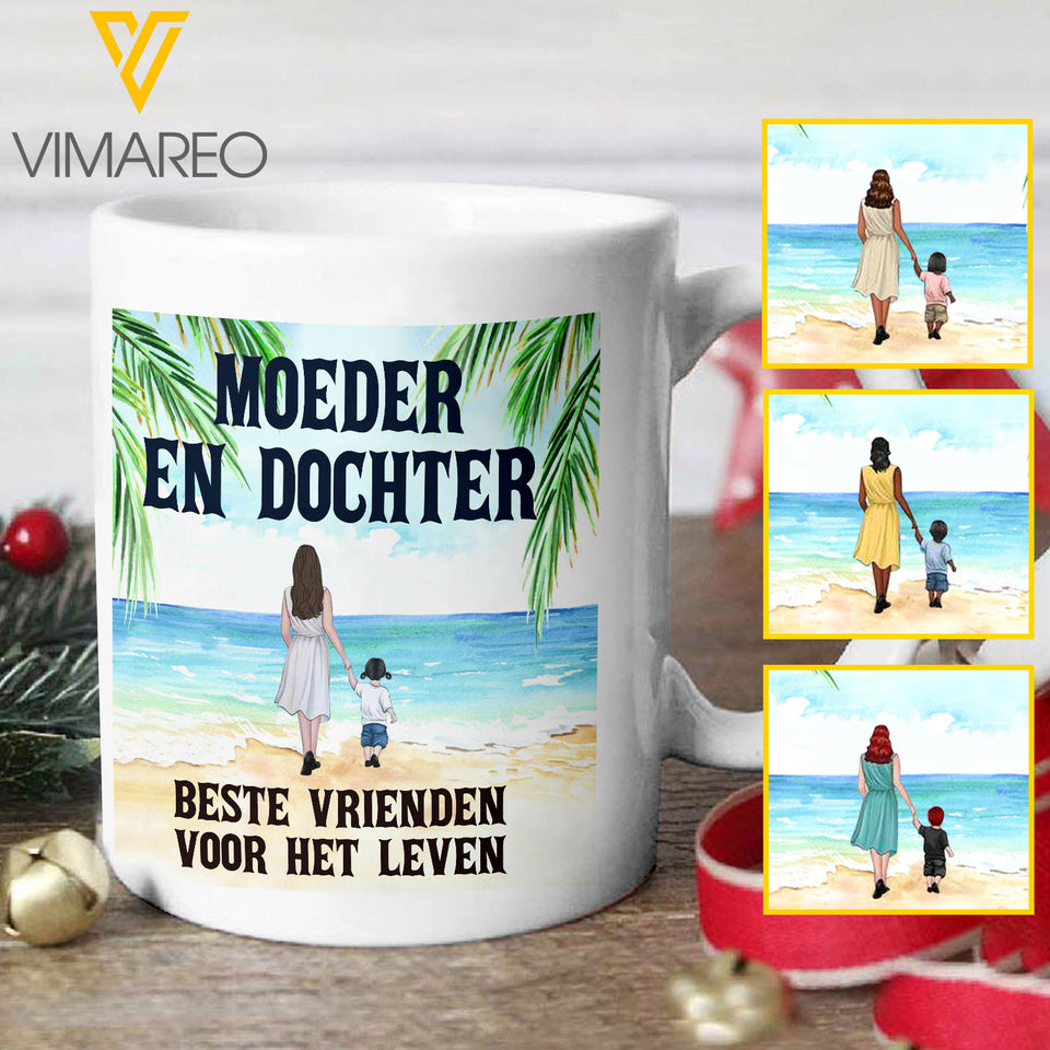 MOEDER EN DOCHTER PERSONALIZED MUG