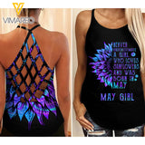 May Girl Criss-Cross Open Back Camisole Tank Top 1603NGBD