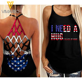 KHMD I NEED A WINE Criss-Cross Tank Top