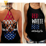 KHMD BAILEYS Criss-Cross THICK THIGHS Tank Top Legging