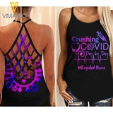 REGISTED NURSE COVID CRISS-CROSS TANK TOP