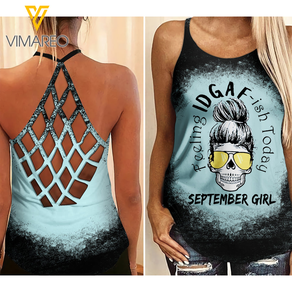 September Girl Feeling Criss-Cross Open Back Camisole Tank Top