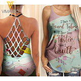 SEWING Criss-Cross Open Back Camisole Tank Top TMT 97