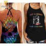 KHMD RUM Girl Criss-Cross Tank Top