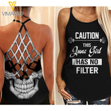 June Girl Criss-Cross Open Back Camisole Tank Top FLT
