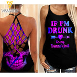 Fireman's fault Criss-Cross Open Back Camisole Tank Top