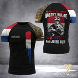 Customized Netherland Soldier 3D Printed Combat Shirt EZD150621