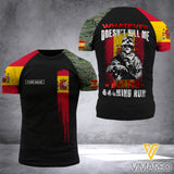 Customized Spanish Soldier 3D Printed Combat Shirt EZD140621