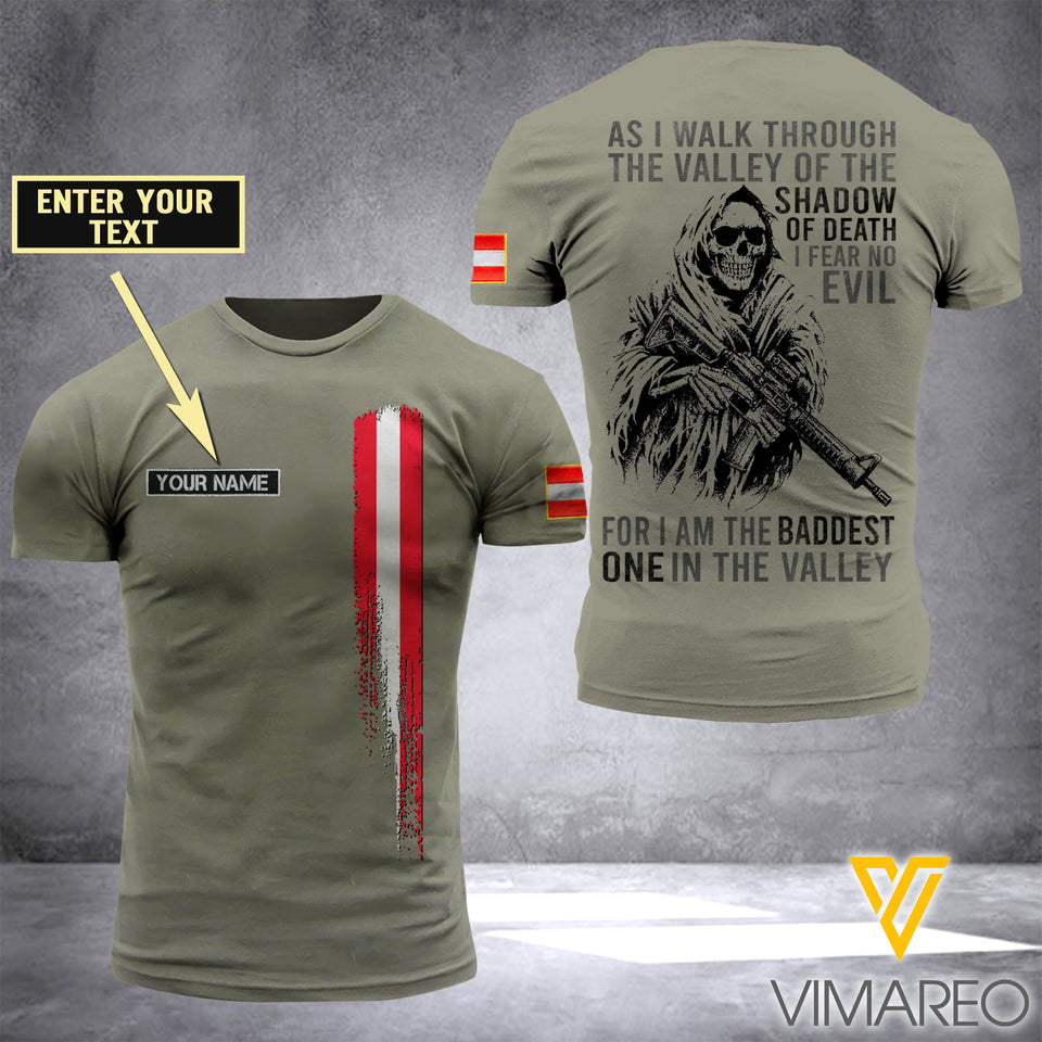 Customized Austria Soldier 3D Printed Shirt ZD050421