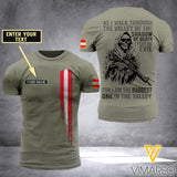 Customized Austria Soldier 3D Printed Shirt ZD050421