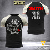 KHMD CUSTOMIZE BIGGEST FAN BASEABALL T-SHIRT 3D PRINTED 0704