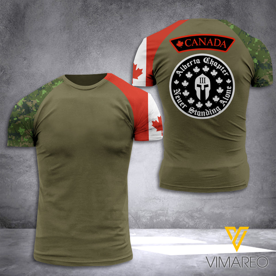 CANADA CHAPTER TSHIRT 3D PRINTED JUE-MD30