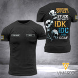 PHN PERSONALIZED Illinois Department Correctional Officer IDOC Tshirt 3D PRINTED APR-MD29