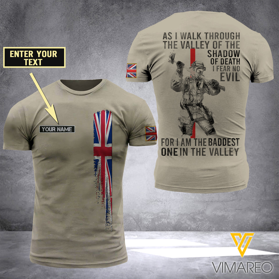 Customized British 3D Printed Combat Shirt EZD090621