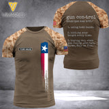 Texas-Gun Control Customized 3D PRINTED SHIRT